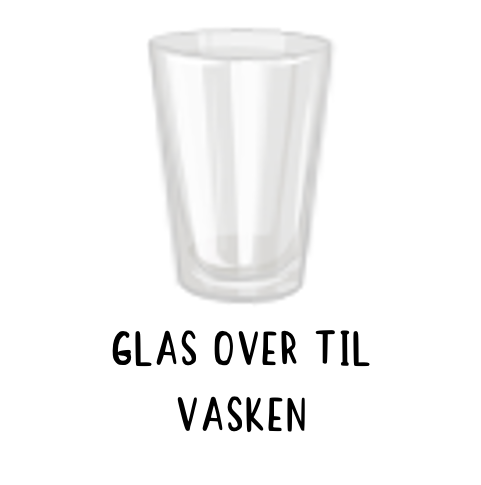 Piktogram Brik - Glas Over Til Vasken Pædagogisk Legetøj