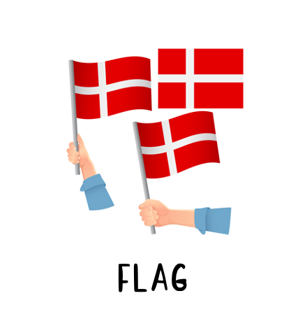 Piktogram Brik - Flag Pædagogisk Legetøj