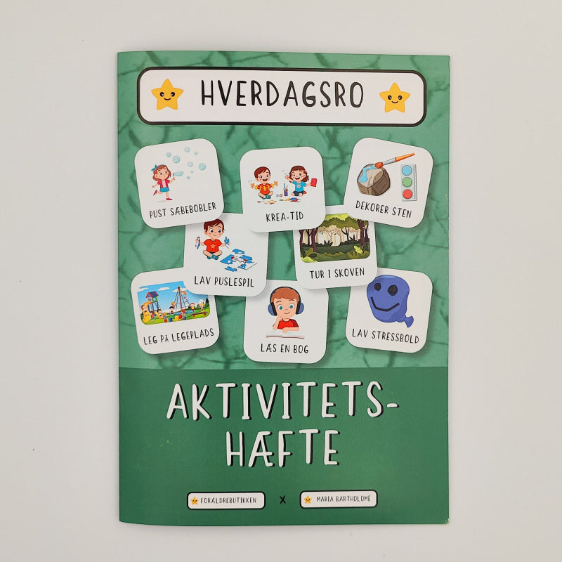 hverdagsro aktivitetshæfte med inspiration til ro i hverdagen