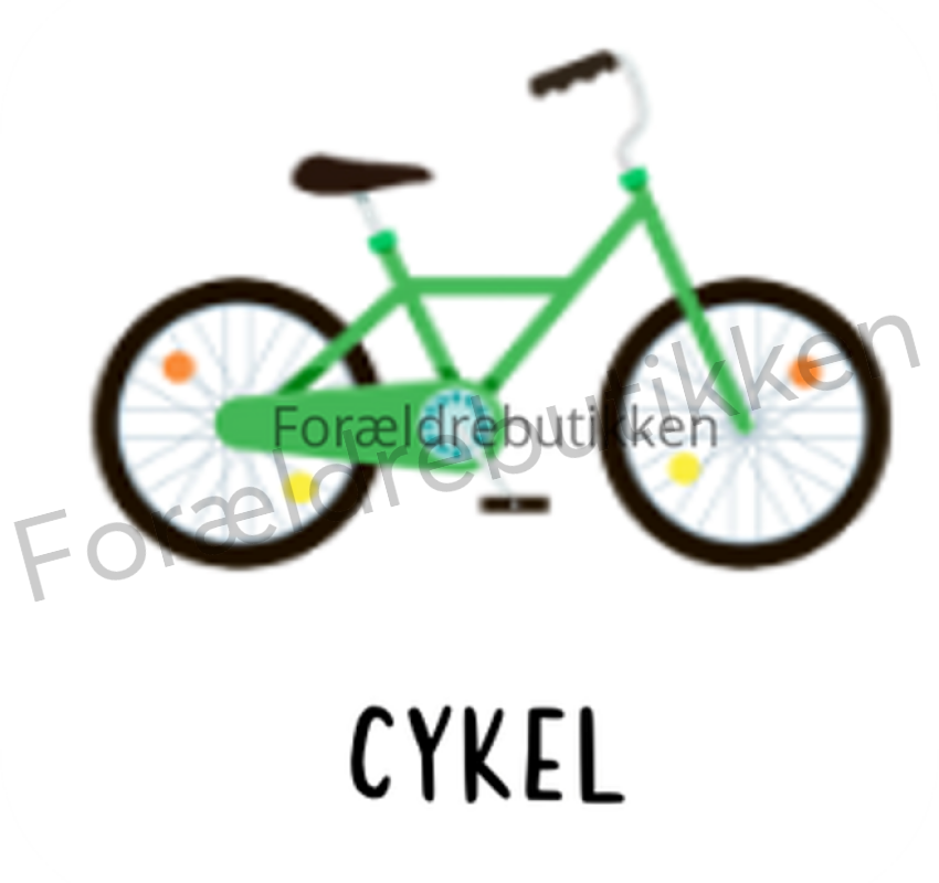 piktogrambrik - groen cykel