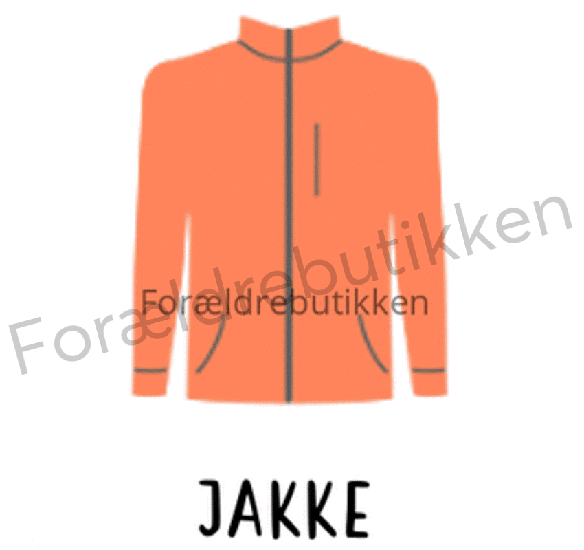 piktogrambrik - orange jakke