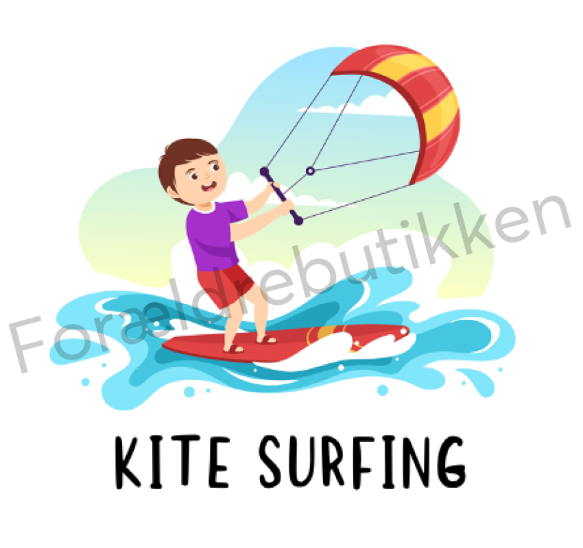 Piktogram Brik - Kite Surfing Pædagogisk Legetøj