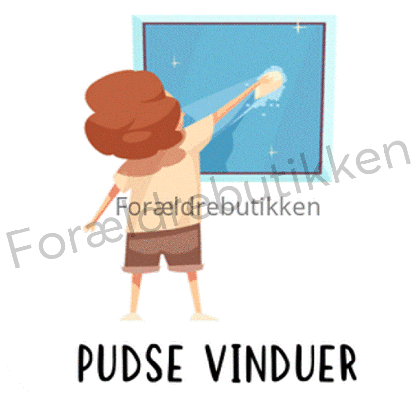 piktogrambrik - barn der pudser vinduer