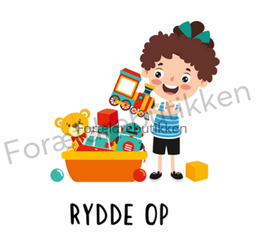 piktogrambrik - barn rydder op