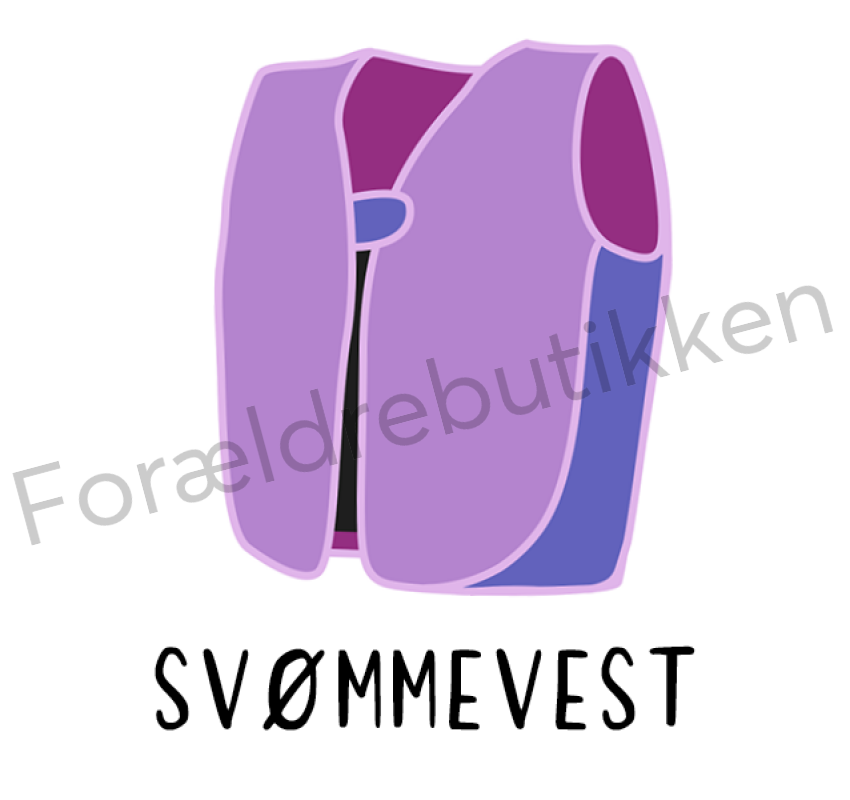 Piktogram Brik - Svømmevest (Lilla) Pædagogisk Legetøj