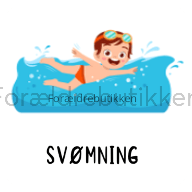 Piktogram Brik - Svømning (Dreng) Pædagogisk Legetøj