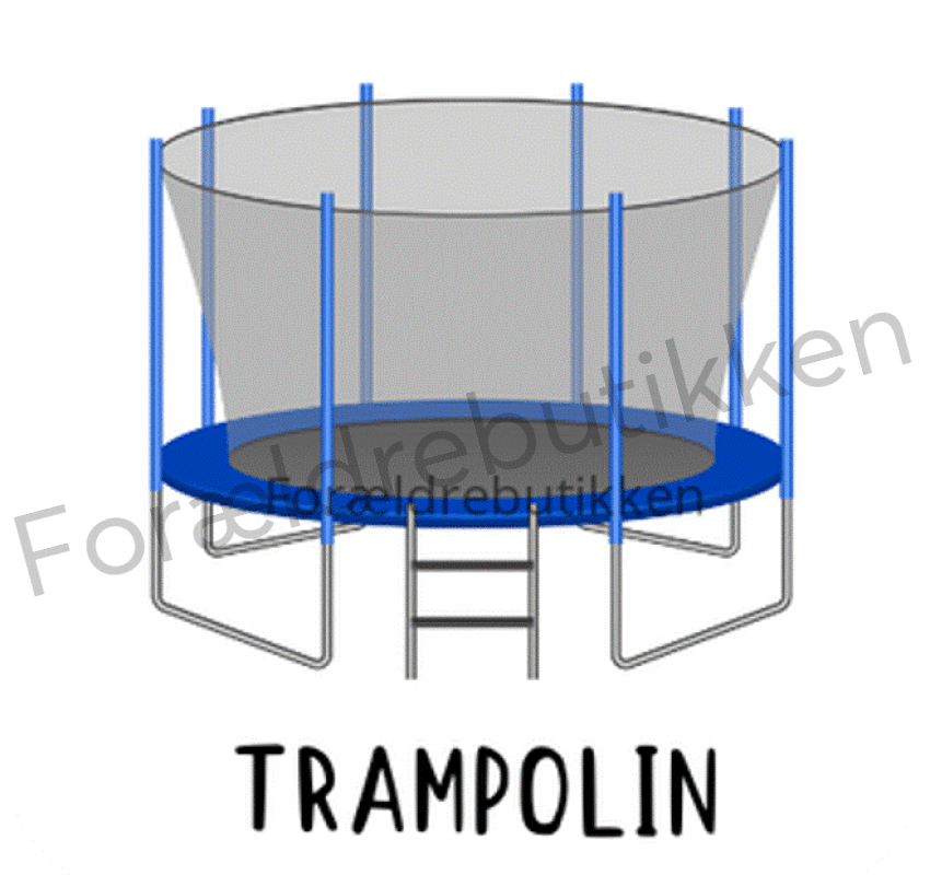 piktogrambrik - blå trampolin