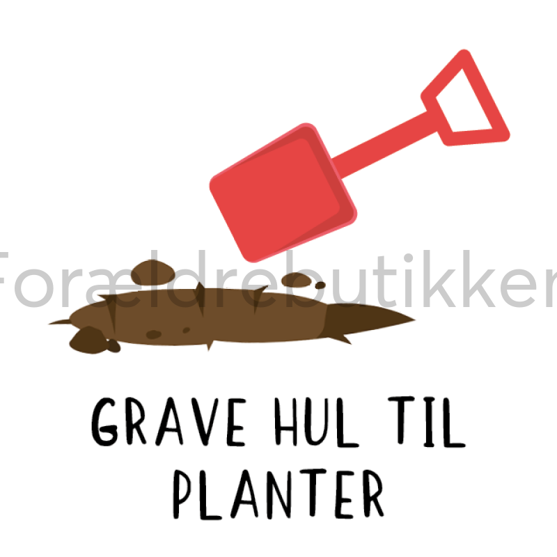Piktogram Brik - Grave Hul Til Planter Pædagogisk Legetøj