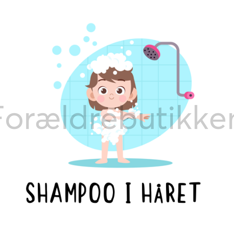 Kopi Af Piktogram Brik - Shampoo I Håret Pædagogisk Legetøj
