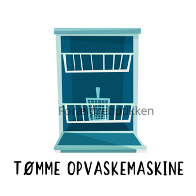 piktogrambrik - toemme opvaskemaskine