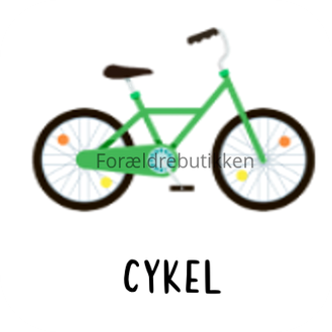 piktogrambrik - groen cykel