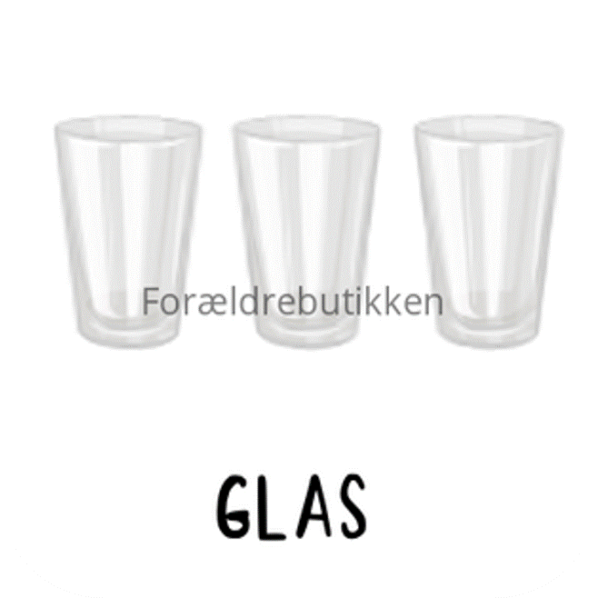 piktogrambrik - 3 tomme glas