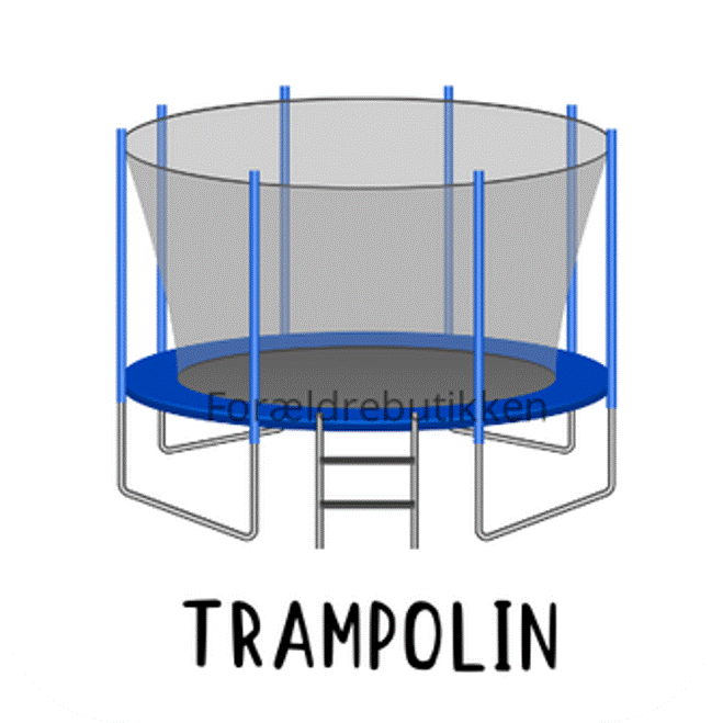 piktogrambrik - blå trampolin