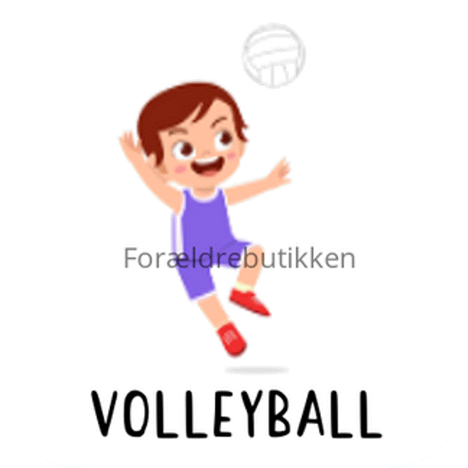 piktogrambrik - dreng der spiller volleyball