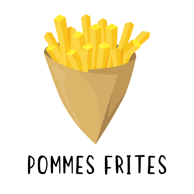 Piktogram Brik - Pommes Frites Pædagogisk Legetøj