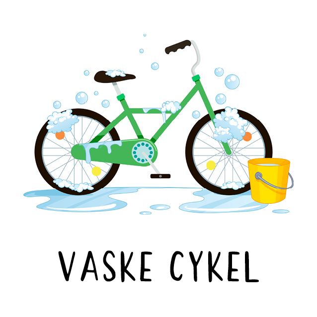 Piktogram Brik - Vaske Cykel Pædagogisk Legetøj